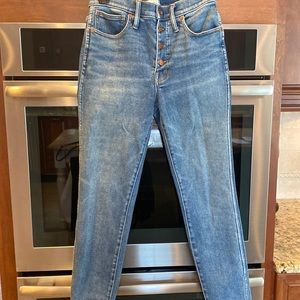 Madewell high rise skinny jeans